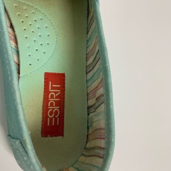 Esprit Lemon Toso shimmer Slip On Canvas Shoe Sz 7.5 - Picture 11 of 13